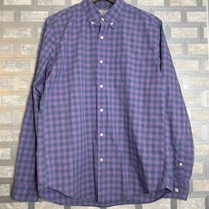 J. Crew‎ Purple/Blue - Light Weight Button Down Shirt - Size M